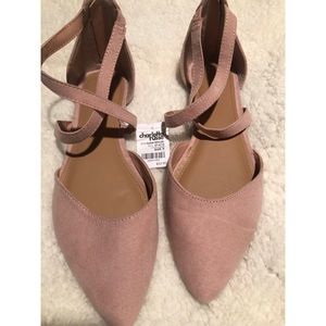 Charlotte Russe Light pink flats size 9